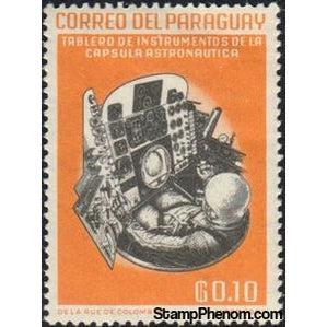 Paraguay 1963 Instruments in astronaut's capsule-Stamps-Paraguay-Mint-StampPhenom