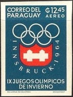 Paraguay 1963 Olympic Rings-Stamps-Paraguay-Mint-StampPhenom