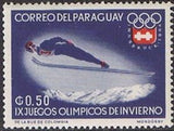 Paraguay 1963 Ski Jumper-Stamps-Paraguay-Mint-StampPhenom