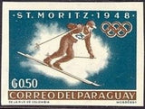 Paraguay 1963 Ski Runner-Stamps-Paraguay-Mint-StampPhenom