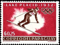 Paraguay 1963 Ski Runner-Stamps-Paraguay-Mint-StampPhenom