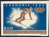 Paraguay 1963 Ski Runner-Stamps-Paraguay-Mint-StampPhenom