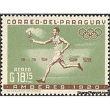 Paraguay 1963 Torch runner-Stamps-Paraguay-Mint-StampPhenom