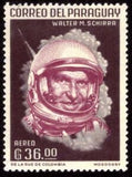 Paraguay 1963 Walter M. Schirra (1923-2007) American astronaut-Stamps-Paraguay-Mint-StampPhenom