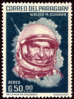 Paraguay 1963 Walter M. Schirra (1923-2007) American astronaut-Stamps-Paraguay-Mint-StampPhenom