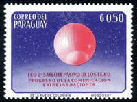 Paraguay 1964 Echo 2 Satelite-Stamps-Paraguay-Mint-StampPhenom