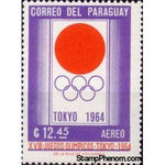 Paraguay 1964 Olympic Rings-Stamps-Paraguay-Mint-StampPhenom