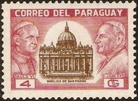 Paraguay 1964 Popes Paul VI and John XXIII-Stamps-Paraguay-Mint-StampPhenom