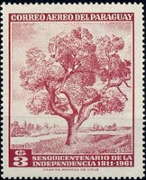 Paraguay 1965 Ceibo Tree-Stamps-Paraguay-Mint-StampPhenom