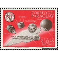 Paraguay 1965 Communication satellites Relay, Syncom, Telstar and Echo 2-Stamps-Paraguay-Mint-StampPhenom