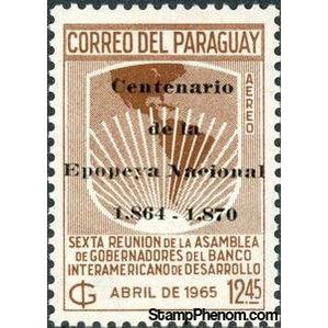 Paraguay 1965 Mapa De America-Stamps-Paraguay-Mint-StampPhenom