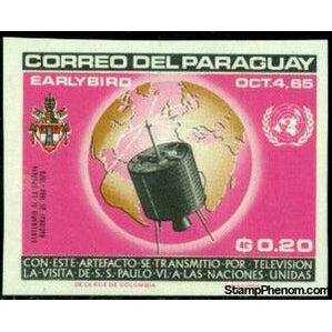 Paraguay 1965 Television Broadcast of the Pope's Visit to the UN-Stamps-Paraguay-Mint-StampPhenom