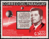 Paraguay 1966 Communications satellite Echo 1 and Echo 2; John F. Kennedy-Stamps-Paraguay-Mint-StampPhenom