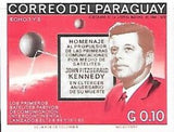 Paraguay 1966 Communications satellite Echo 1 and Echo 2; John F. Kennedy-Stamps-Paraguay-Mint-StampPhenom