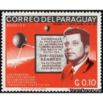 Paraguay 1966 Communications satellite Echo 1 and Echo 2; John F. Kennedy-Stamps-Paraguay-Mint-StampPhenom