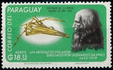 Paraguay 1966 Drafting machine, Leonardo Da Vinci-Stamps-Paraguay-Mint-StampPhenom