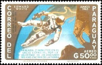 Paraguay 1966 Edward White walking in space-Stamps-Paraguay-Mint-StampPhenom