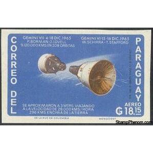 Paraguay 1966 Gemini 7 & 6 docking, 12/16-18/65-Stamps-Paraguay-Mint-StampPhenom