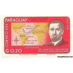 Paraguay 1966 Map, Italo Balbo-Stamps-Paraguay-Mint-StampPhenom