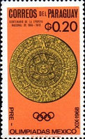 Paraguay 1966 Mexican art-Stamps-Paraguay-Mint-StampPhenom