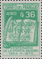 Paraguay 1966 "Paraguay de Fuego" by Dario-Stamps-Paraguay-Mint-StampPhenom