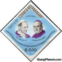 Paraguay 1966 Pope Paul VI (1897-1978)-Stamps-Paraguay-Mint-StampPhenom