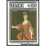 Paraguay 1966 Portait of Elisabeth de Beauharnais, Nicolas de Largillierre-Stamps-Paraguay-Mint-StampPhenom