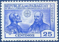 Paraguay 1966 Roque González de Santa Cruz and St Ignatius-Stamps-Paraguay-Mint-StampPhenom