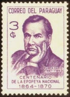 Paraguay 1966 Ruben Darío-Stamps-Paraguay-Mint-StampPhenom