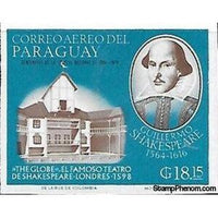 Paraguay 1966 Shakespeare ( 1564 - 1616 )-Stamps-Paraguay-Mint-StampPhenom