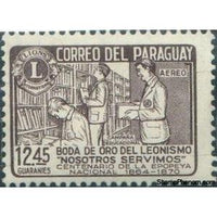 Paraguay 1967 Bibliothek-Stamps-Paraguay-Mint-StampPhenom