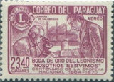 Paraguay 1967 Men working with Microscope-Stamps-Paraguay-Mint-StampPhenom