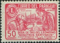 Paraguay 1967 Men working with Microscope-Stamps-Paraguay-Mint-StampPhenom