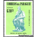 Paraguay 1967 Moses - Michelangelo-Stamps-Paraguay-Mint-StampPhenom