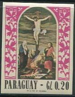 Paraguay 1967 Painting by Da Ponte-Stamps-Paraguay-Mint-StampPhenom