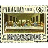 Paraguay 1967 Painting by Da Vinci-Stamps-Paraguay-Mint-StampPhenom