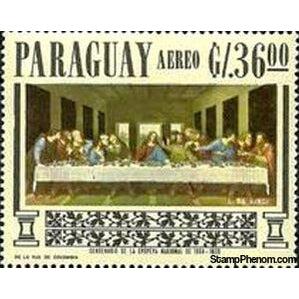 Paraguay 1967 Painting by Da Vinci-Stamps-Paraguay-Mint-StampPhenom