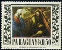 Paraguay 1967 Painting by Murillo-Stamps-Paraguay-Mint-StampPhenom