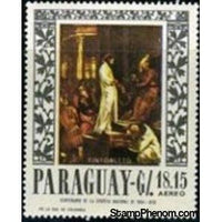 Paraguay 1967 Painting by Tintoretto-Stamps-Paraguay-Mint-StampPhenom