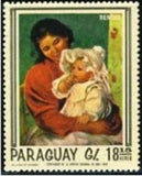 Paraguay 1967 Renoir-Stamps-Paraguay-Mint-StampPhenom