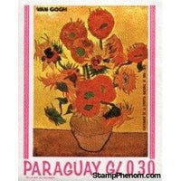 Paraguay 1967 "Sunflowers" (Vincent van Gogh)-Stamps-Paraguay-Mint-StampPhenom