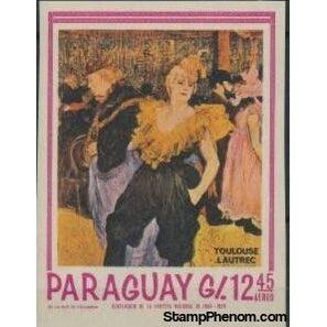 Paraguay 1967 Toulouse-Lautrec-Stamps-Paraguay-Mint-StampPhenom