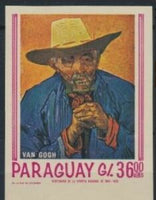 Paraguay 1967 Van Gogh-Stamps-Paraguay-Mint-StampPhenom