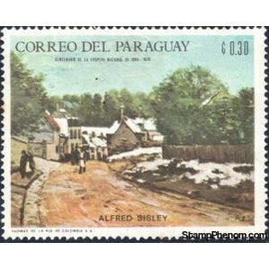 Paraguay 1968 Alfred Sisley-Stamps-Paraguay-Mint-StampPhenom