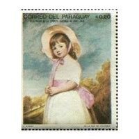 Paraguay 1968 "Miss Willoughby", G. Romney-Stamps-Paraguay-Mint-StampPhenom