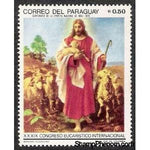 Paraguay 1968 "Parable Of The Good Shepherd", Bernhard Plockhorst-Stamps-Paraguay-Mint-StampPhenom