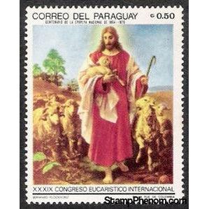 Paraguay 1968 "Parable Of The Good Shepherd", Bernhard Plockhorst-Stamps-Paraguay-Mint-StampPhenom