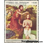 Paraguay 1968 "The Baptism of Christ", Joaquim de Patinier-Stamps-Paraguay-Mint-StampPhenom