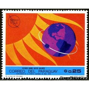 Paraguay 1969 Earth, satellite, sun-Stamps-Paraguay-StampPhenom