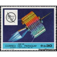 Paraguay 1969 Satellite Intelsat II F-3 (Canary Bird)-Stamps-Paraguay-StampPhenom